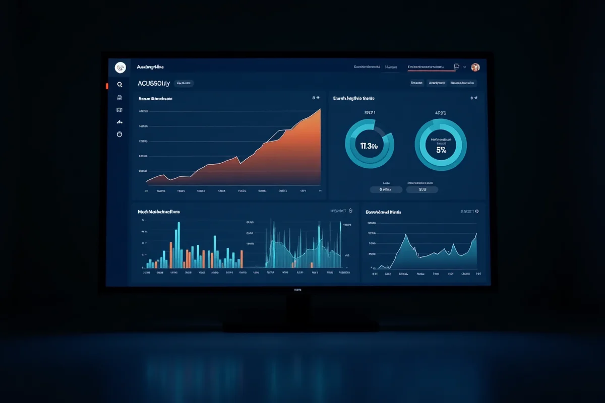 Wykresy i metryki wyników kampanii AI — wzrosty widoczności i ruchu